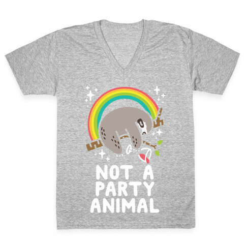 Not a Party Animal V-Neck Tee Shirt