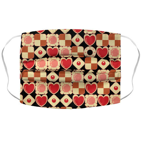 Gamer Cookies Pattern Accordion Face Mask