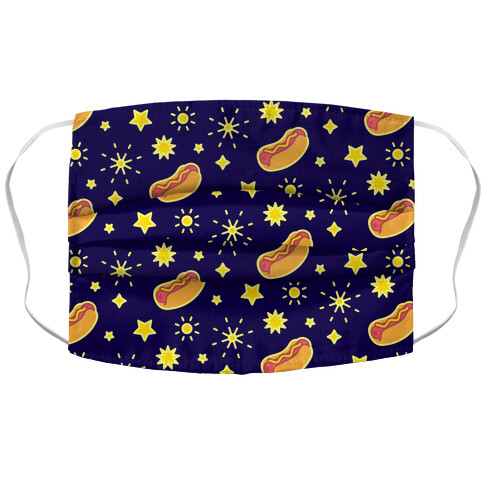 Star Spangled Weenies Accordion Face Mask