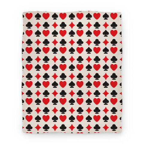 Card Deck Symbols Pattern Blanket