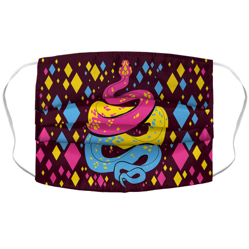 Pride Snakes: Pansexual Accordion Face Mask