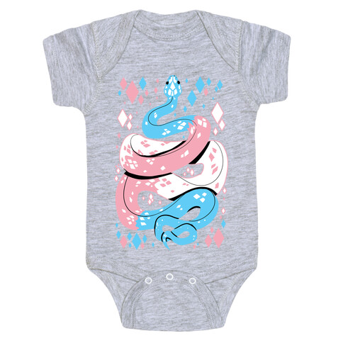 Pride Snakes: Trans Baby One-Piece
