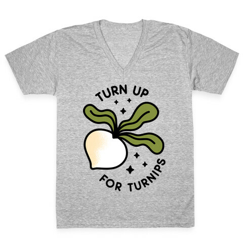 Turn Up For Turnips V-Neck Tee Shirt