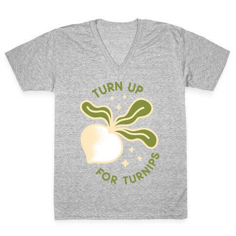 Turn Up For Turnips V-Neck Tee Shirt