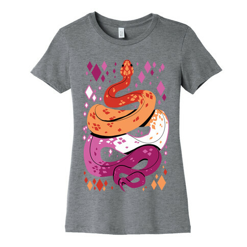 Pride Snakes: Lesbian Womens T-Shirt