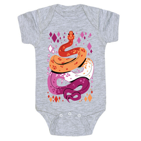 Pride Snakes: Lesbian Baby One-Piece