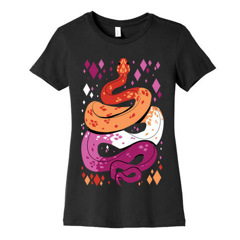 Pride Snakes: Lesbian Womens T-Shirt