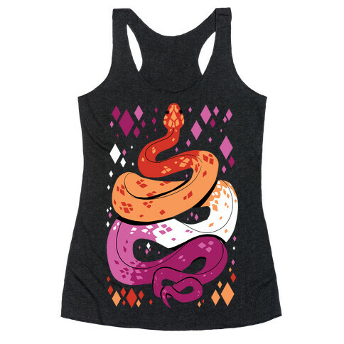 Pride Snakes: Lesbian Racerback Tank Top