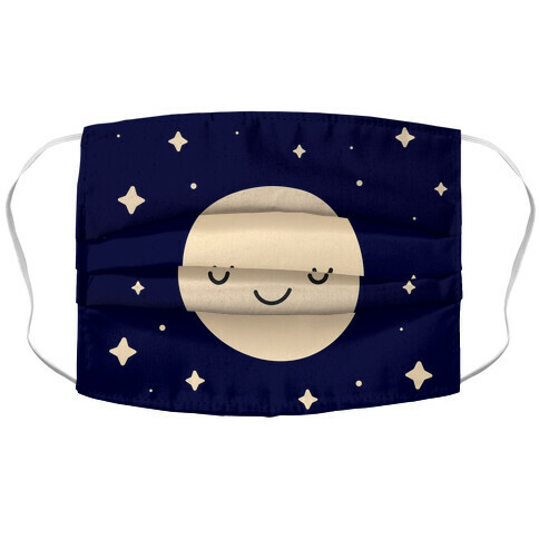 Happy Moon and Stars Accordion Face Mask