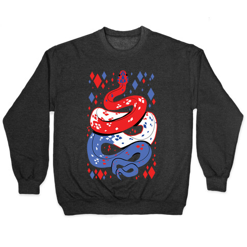 USA Red White And Blue Snake Pullover