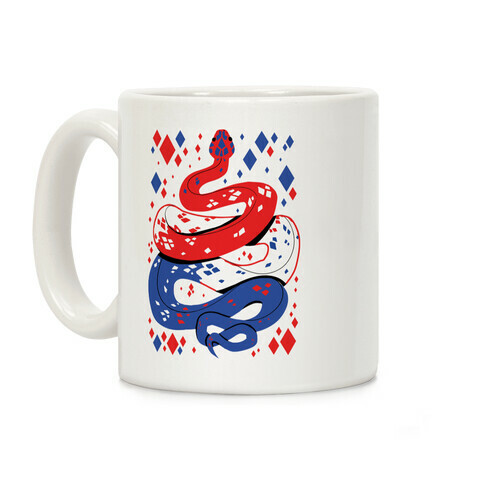 USA Red White And Blue Snake Coffee Mug