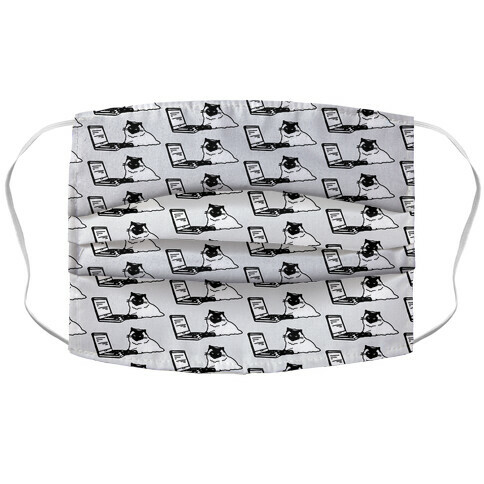 Purrr My Last Email Cat Parody Accordion Face Mask