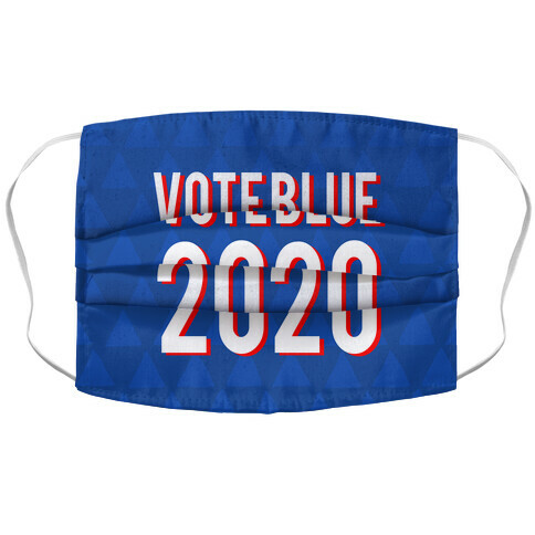 Vote Blue 2020 Accordion Face Mask