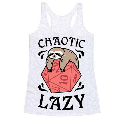 Chaotic Lazy Racerback Tank Top