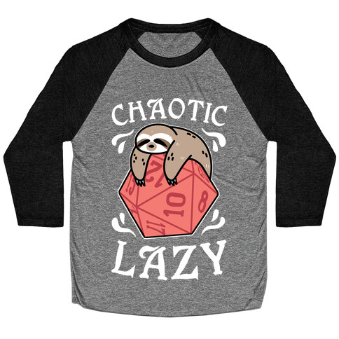 Chaotic Lazy Baseball Tee