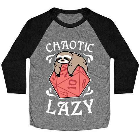 Chaotic Lazy Baseball Tee