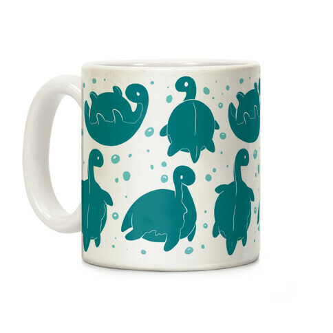 Cute Nessie Pattern Coffee Mug