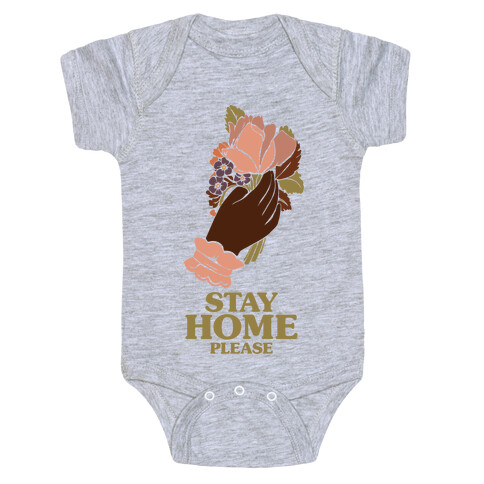 Stay Home Please Baby One-Piece