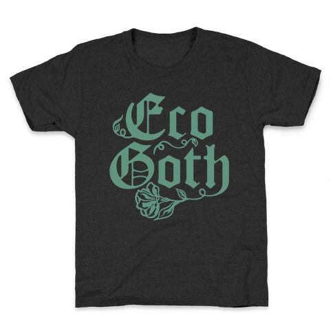 Eco Goth White Print Kids T-Shirt