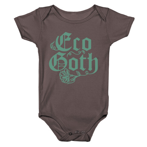 Eco Goth White Print Baby One-Piece