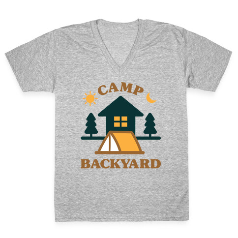 Camp Backyard V-Neck Tee Shirt