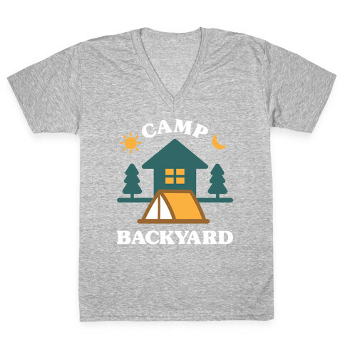 Camp Backyard V-Neck Tee Shirt