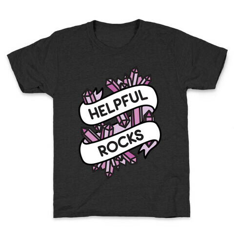 Helpful Rocks (Healing Crystals) Kids T-Shirt