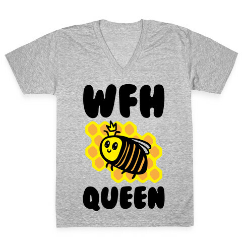 WFH Queen V-Neck Tee Shirt