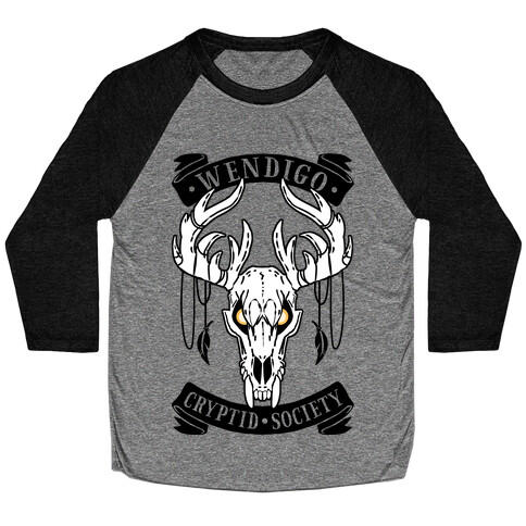 Wendigo Cryptid Society Baseball Tee