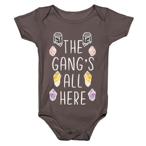 The Gangs All Here Crystals Baby One-Piece