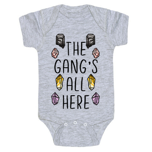 The Gangs All Here Crystals Baby One-Piece