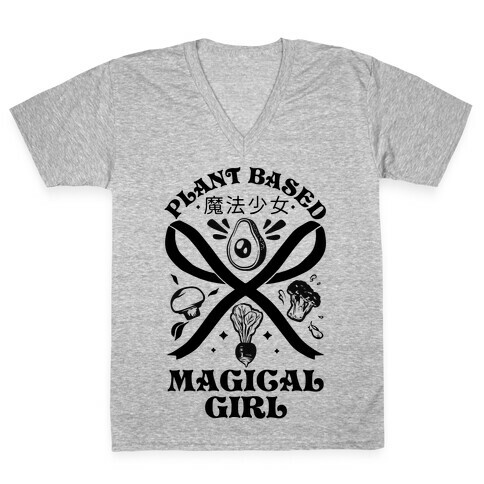 Plant Based Magical Girl V-Neck Tee Shirt