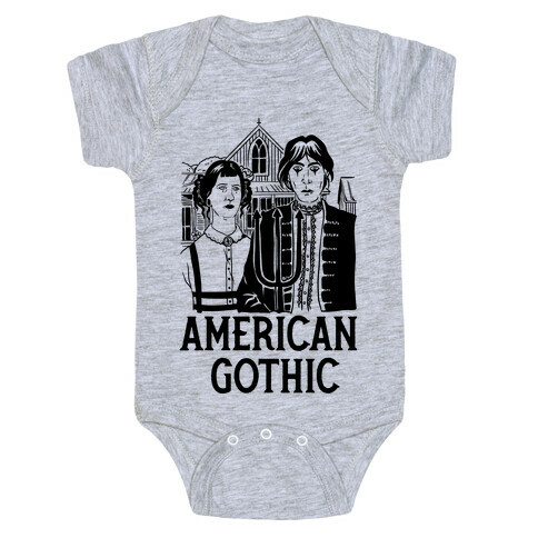 American Gothic Mall Goths Baby One-Piece