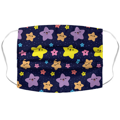 Cute Stars Pattern Accordion Face Mask