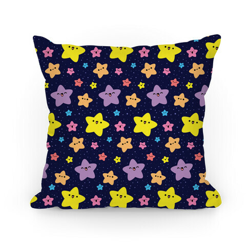 Cute Stars Pattern Pillow