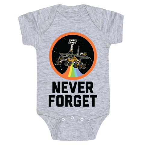 Never Forget Mars Rover Opportunity Baby One-Piece