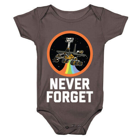 Never Forget Mars Rover Opportunity Baby One-Piece