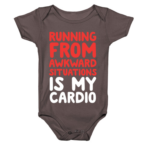 Running From Awkward Situations Is My Cardio Baby One-Piece