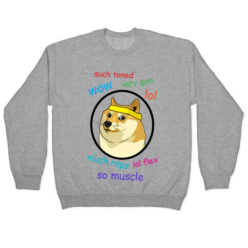 Fitness Doge (color) Pullover