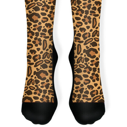 Leopard Print Pattern Socks | LookHUMAN