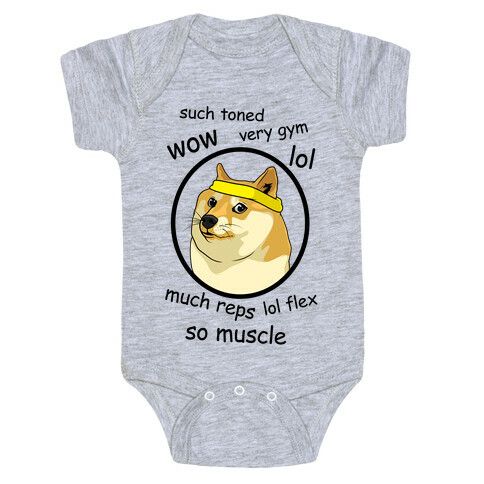 Fitness Doge Baby One-Piece