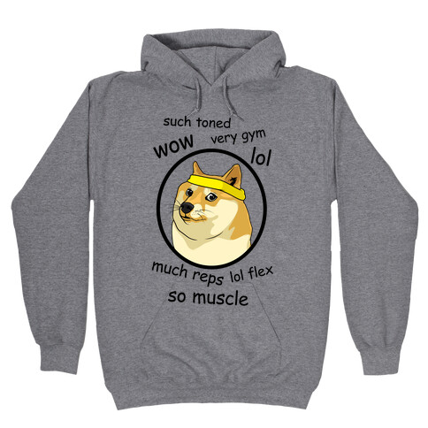 Fitness Doge Hooded Sweatshirt