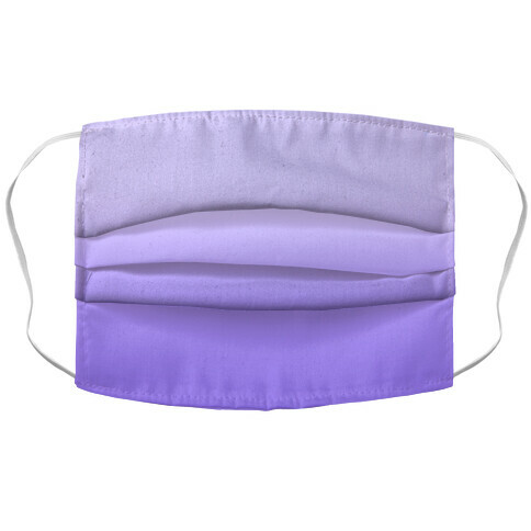 Lavender Gradient Accordion Face Mask