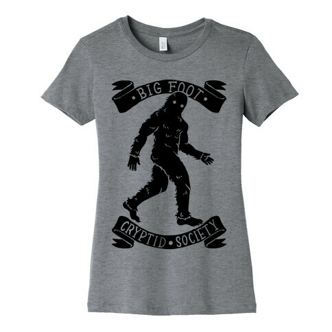 Big Foot Cryptid Society Womens T-Shirt