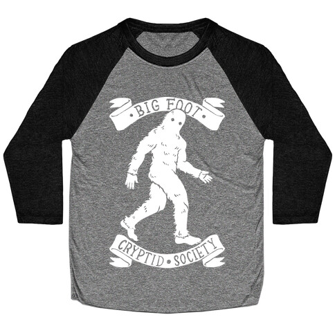 Big Foot Cryptid Society Baseball Tee