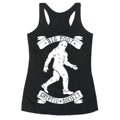 Big Foot Cryptid Society Racerback Tank Top