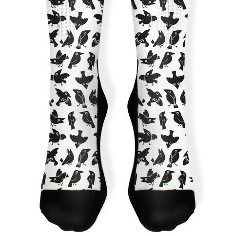 Cute Crow Pattern Sock