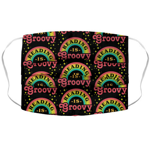 Reading is Groovy Accordion Face Mask
