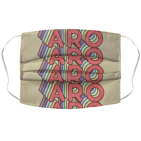 Aro Retro Rainbow Accordion Face Mask