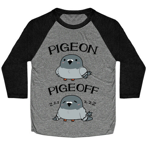 Pigeon Pigeoff Baseball Tee